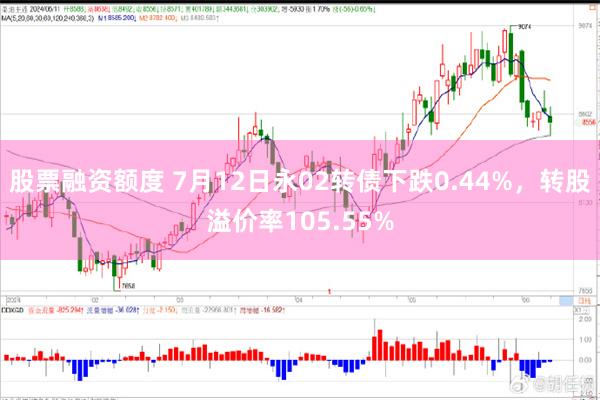 股票融资额度 7月12日永02转债下跌0.44%，转股溢价率105.55%