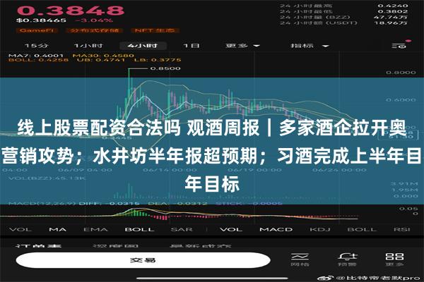 线上股票配资合法吗 观酒周报｜多家酒企拉开奥运营销攻势；水井坊半年报超预期；习酒完成上半年目标