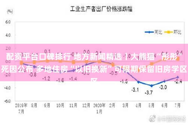 配资平台口碑排行 地方新闻精选丨大熊猫“彤彤”死因公布 多地住房“以旧换新”可限期保留旧房学区