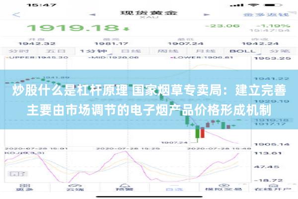 炒股什么是杠杆原理 国家烟草专卖局：建立完善主要由市场调节的电子烟产品价格形成机制