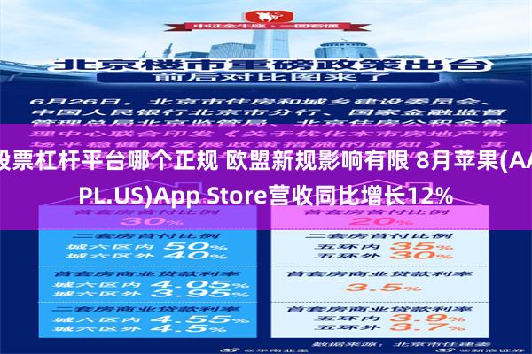 股票杠杆平台哪个正规 欧盟新规影响有限 8月苹果(AAPL.US)App Store营收同比增长12%