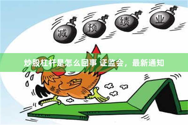 炒股杠杆是怎么回事 证监会，最新通知