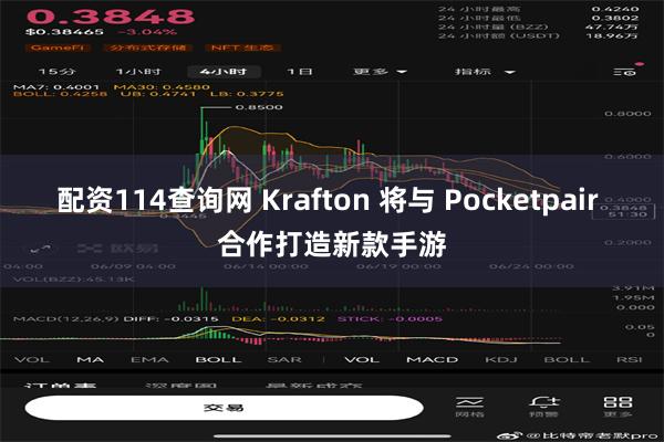 配资114查询网 Krafton 将与 Pocketpair 合作打造新款手游